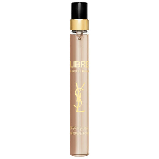 Libre Flowers & Flames Eau de Parfum Florale Travel Spray with Coco- Palm Tree Flower & Lily Flower