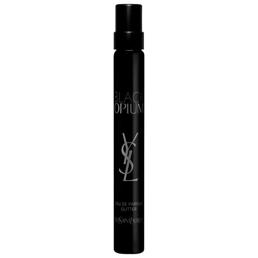 Black Opium Eau de Parfum Glitter Travel Spray with Marshmallow & Coffee